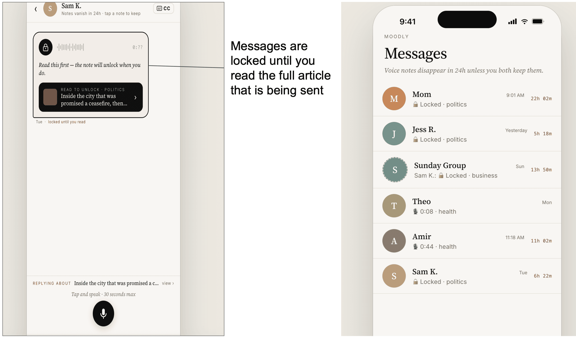 Locked messages
